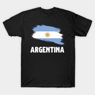 Argentina Flag Distressed T-Shirt